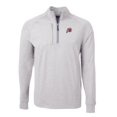 thumbnail image 2 of Men's Cutter & Buck  Heather Gray Utah Utes Big & Tall Adapt Eco Knit Quarter-Zip Pullover Top, 2 of 3