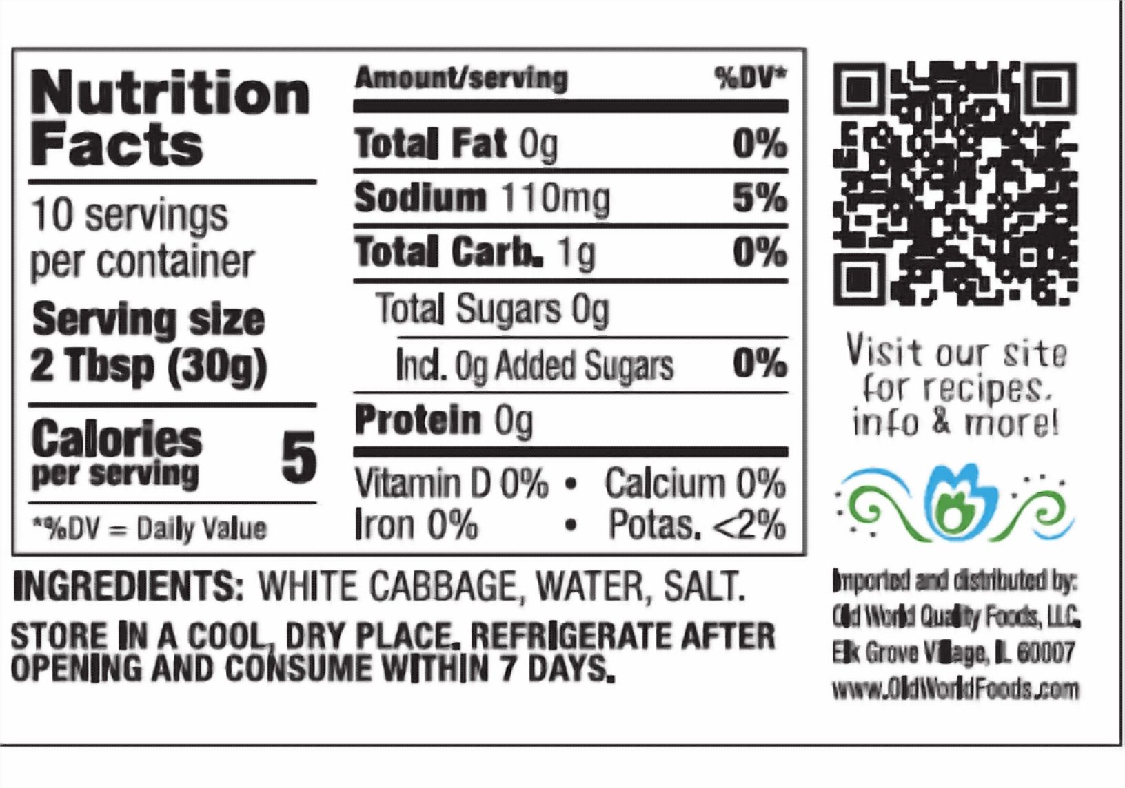 Old World Polish Sauerkraut 18oz