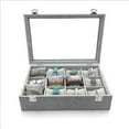 thumbnail image 3 of Caja organizadora de exhibición Yinane Escaparate de joyería de terciopelo Con tapa, 3 of 8