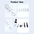 Milue Nut and Bolt Thread Checker Inch & Metric 26 Male/Female Gauges