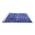 thumbnail image 2 of Ahgly Company Machine Washable Indoor Square Persian Blue Bohemian Area Rugs, 3' Square, 2 of 4
