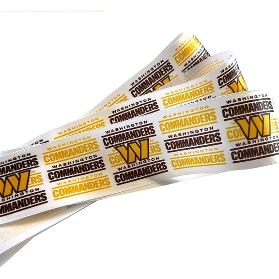 Commanders Printed Ribbon 2.5"-Inch Width, 1 Foot