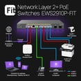 thumbnail image 4 of Conmutador EnGenius Fit EWS2910P-FIT de 8 puertos Gigabit PoE de 55 W, 4 of 7