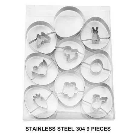 

6/9 PcsStainless Steel Biscuit Mold Cookie Cutters 3D Bunny Rabbit Mold Fondant Cake Kitchen Baking