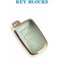 thumbnail image 5 of Key Fob Cover Compatible with Toyota Avalon Camry Corolla RAV4 Sequoia Highlander Tacoma Tundra 4Runner 4 Button Keychain Case Holder Protector,green, 5 of 8