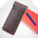 thumbnail image 1 of Portalápices portátil Estuche para lápices Funda protectora para bolígrafos Artículos diversos Bolsa de almacenamiento Suministros de oficina Estuche L Marrón Fernando Titular de la caja de la pluma, 1 of 7