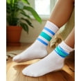 thumbnail image 5 of Women's Scrunch Crew Socks Retro 3-Pack Solid Cotton Boot Calf Socks Chunky Ribbed Cozy Slouchy Socks Size 5-11, 5 of 5