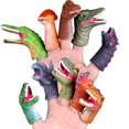thumbnail image 1 of Juego de 10 divertidos muñecos con forma de cabeza de dinosaurio, 1 of 9