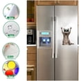thumbnail image 5 of Pegatinas de gato 3D, 2 piezas, bonitas pegatinas de pared para baño, decoración de baño, pegatinas de pared impermeables, extraíbles, póster de pared para coche, 5 of 5