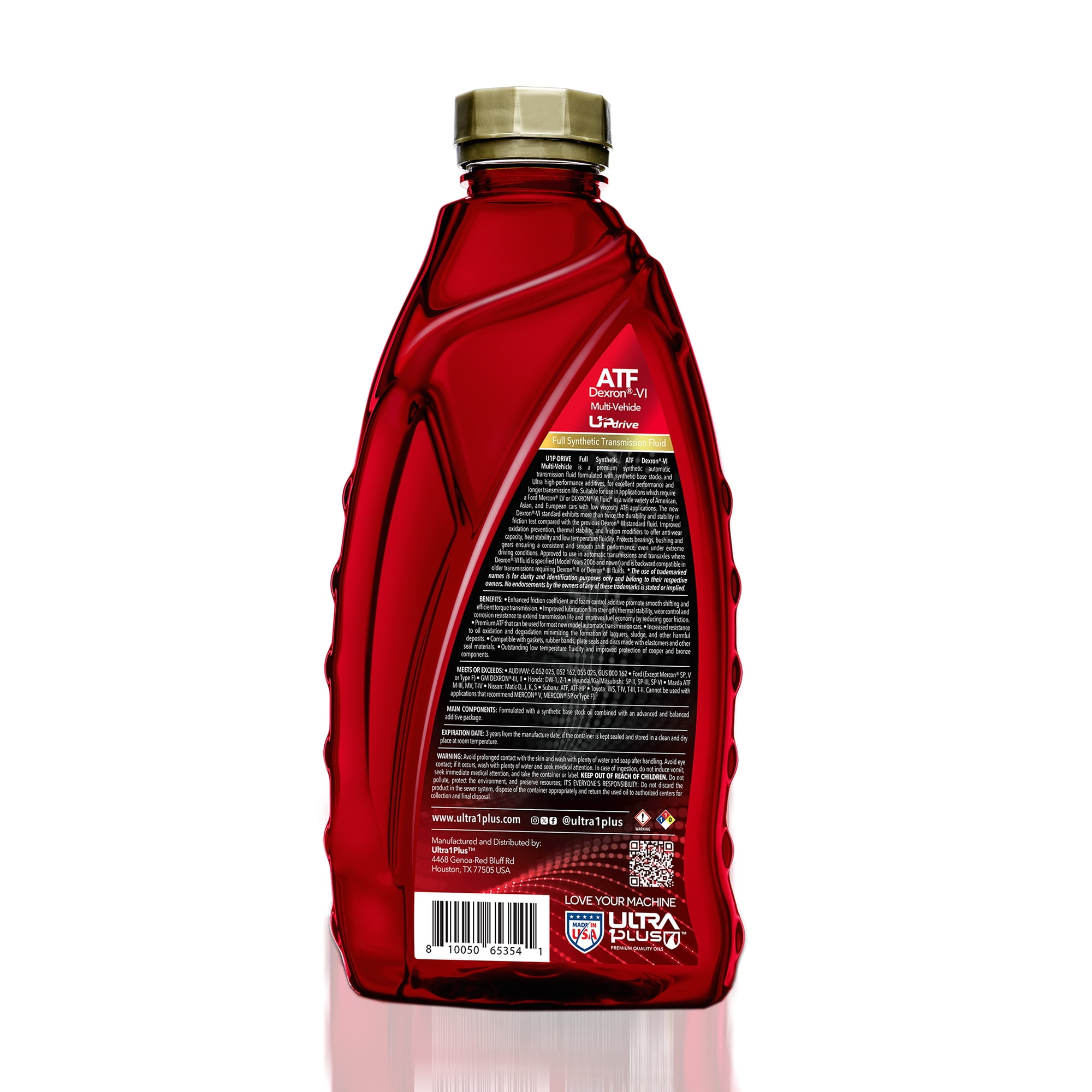 Ultra1Plus Full Synthetic ATF Dexron VI Multi-Vehicle