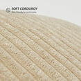 thumbnail image 5 of Topfinel 18" x 18" Wide Side Pillowcase,Corduroy Decorative Textured Pillow Cover, Tan,Set of 2, 5 of 9