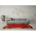 thumbnail image 3 of Ahgly Company Indoor Rectangle Abstract Orange Modern Area Rugs, 2' x 4', 3 of 4