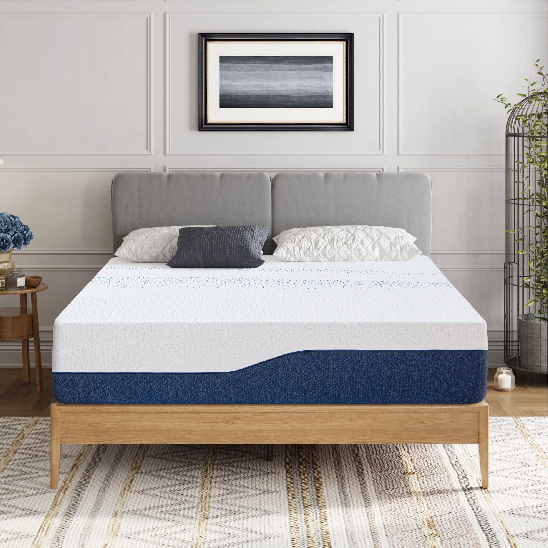 MLILY Essence Sleep Queen Mattress, 14" Memory Foam Mattress in a Box, Medium