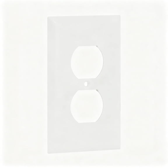 GJX Oversized Outlet Plate,Duplex Receptacle,1 Gang,Light Switch Cover Guard,White Nylon