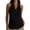 Black, variant on Women's Halter Neck Cowl Backless Sleeveless Blouse Loose Fit Casual Summer Top for Women