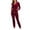 Wine, variant on Itsame Sweatsuits 2pcs Sets for Womens Long Sleeved Sweatshirt and Pants New Women Athletic Outfit Sets Black Size L