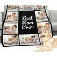 thumbnail image 4 of Customize Blankets with Photos, 3 Photos Customizable Blanket Personalized Blankets and Throws Best Friend Blanket for Besties BBF Friendship Gifts for Women Blankets, 4 of 5