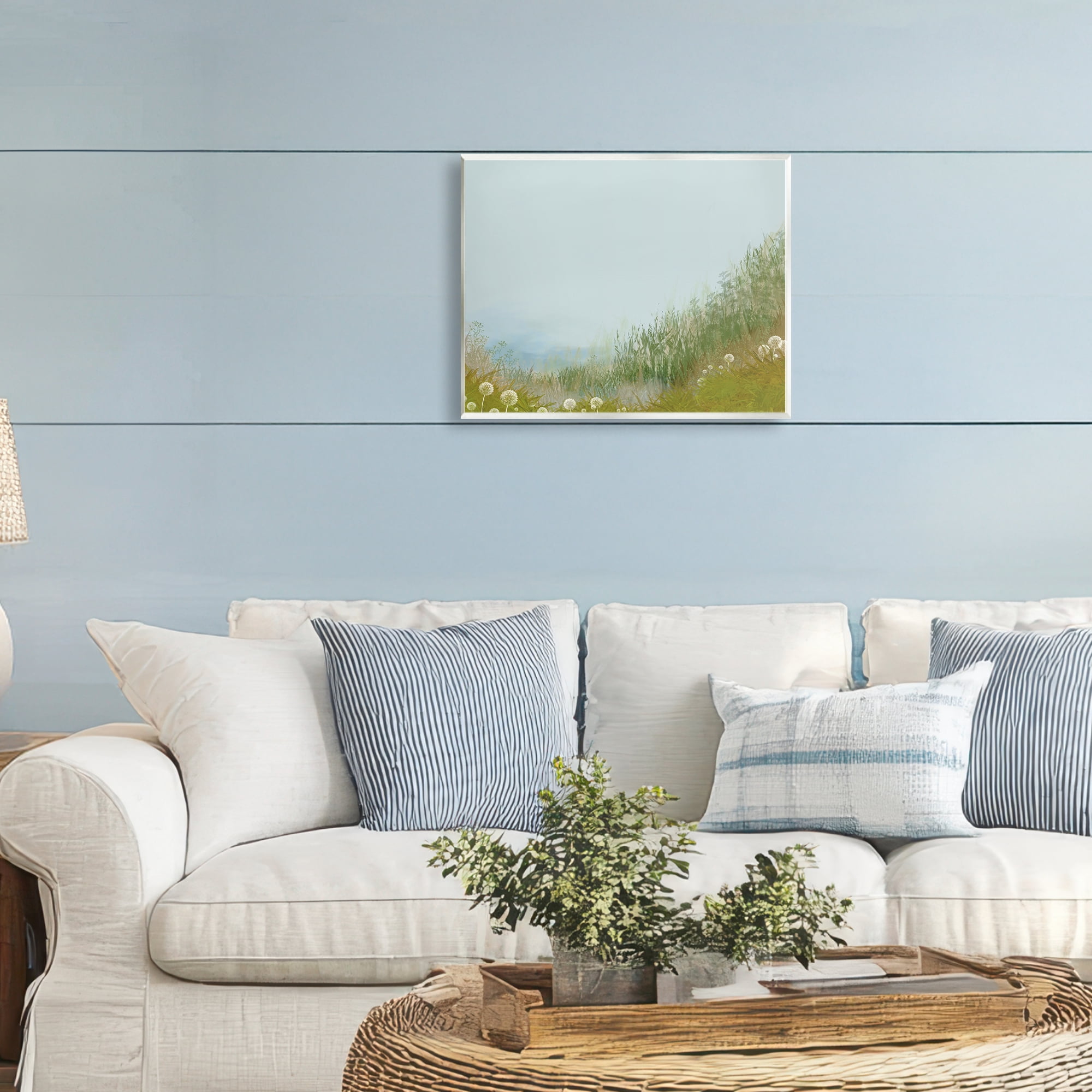 Misty Meadow Hill Wall Plaque Art, design by Renel Peters