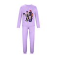 thumbnail image 4 of KPop Demon Hunters Christmas Family Pajamas Christmas Prints Family Matching Long Sleeve Tops+Pants Set Family Matching Sets, 4 of 4