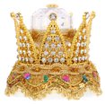 thumbnail image 1 of Crown Shaped Ring Box Inlaid With Rhinestone Wedding Ring Case Luxury Ring Box, 1 of 7