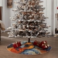 thumbnail image 4 of Lukts Dog Guitar Starry Night Print Color Life Christmas Tree Skirt, Winter Holiday Tree Mat Decoration ,Can be Used as A Shawl-30", 4 of 6