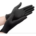 thumbnail image 4 of Daily Essen Nitrile Disposable Gloves 5 Mil Extra Strength Latex-Free, Powder-Free, Textured Fingertips, Industrial Grade (Black, Medium), 4 of 5