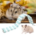 thumbnail image 1 of AURORA TRADE Hamster Rainbow Bridge, Flexible Bendy Climbing Ladder Hanging Wooden Chew Toy for Bird Parrot Guinea Pig Chinchilla Chipmunk Sugar Glider Gerbil Mice Squirrel Small Animal, 1 of 7