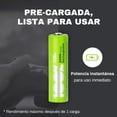 thumbnail image 3 of 100%PeakPower x16 Pilas Recargables AA 2600 mAh 16 Unidades | Capacidad m&iacute;nima Garantizada 2300 mAh NiMH | Pilas AA Recargables Que Vienen precargadas Listas para Usar | Bajo Nivel de autod, 3 of 8
