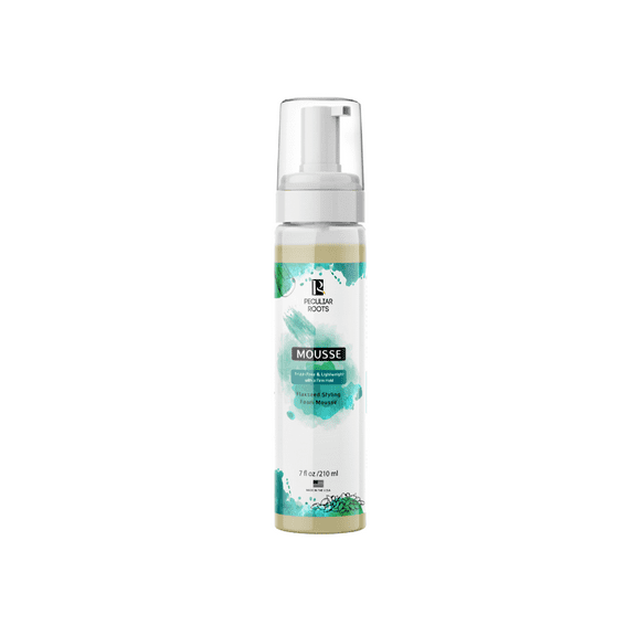 Peculiar Roots Flaxseed Styling Foam Mousse | For Locs, Curls, Coils & Waves | 7 oz