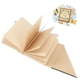 thumbnail image 3 of Vintage Nepali Hand Made Book Handicrafts Vintage Paper Scrapbook Notebook 40 Pages 6x4.8 Inch Double Buttons, 3 of 7
