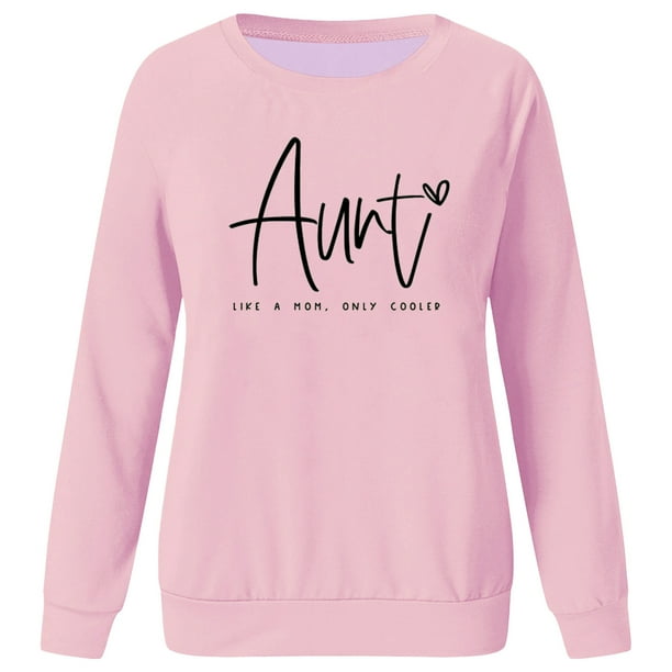 Gibobby Sudaderas para Mujer Sudaderas Camisa de Cuello Redondo Sólido de Manga Larga para Mujer atlético(C,XG)