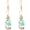 Starfish, variant on Cowrie Shell Earring for Women Cute Turtle Flower Love Starfish Print Earrings Boho Ethnic Seashell Drop Dangle Earrings Beach Holiday Jewelry Gifts