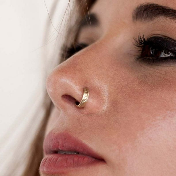 nipocaio 5 creative piercing jewelry nose ring European and American handmade nose earrings female Walmart
