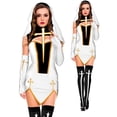 thumbnail image 4 of Disfraces de Cosplay de Halloween para mujer, accesorios para dama, monja Superior, Carnaval, iglesia, kimono religioso, fiesta de disfraces, 4 of 4