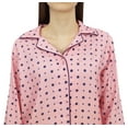 thumbnail image 3 of Bimba Women's Pajama Suit Set 2 Pcs Printed Long Pink Nightwear Full Sleeve Set-4, 3 of 5