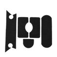 thumbnail image 2 of Qiilu 5pcs Strong Adhesive Helmet Patch Hook Loop Sticker Military Accessory for IBH Helmets,Helmet Hook Sticker, 2 of 7
