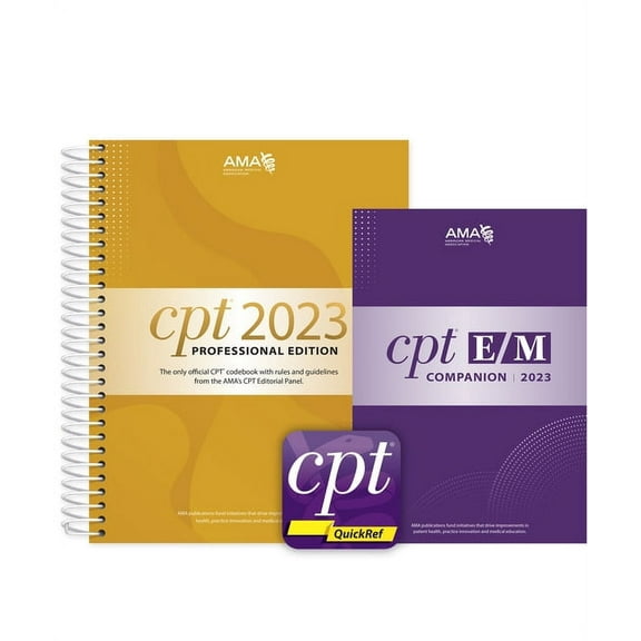CPT Professional 2023 and E/M Companion 2023 and CPT QuickRef APP Bundle (Other)