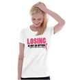 thumbnail image 3 of Losing Not Option Cure Will Be Found Womens Slim Fit Graphic Tee Brisco Brands S, 3 of 5