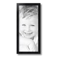 thumbnail image 2 of ArtToFrames 7" x 16" Satin Black Tall Picture Frame, 7x16 inch Black Wood Poster Frame (WOM-1852), 2 of 8