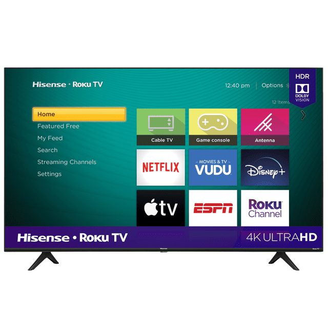 TV Hisense 58 Pulgadas 4K Ultra HD Smart TV Roku 58R6E