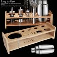 thumbnail image 4 of Bartending Tool Holder, Portable Bamboo Wood Bartender Kit Stand Compact  For Home, 4 of 8