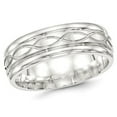 thumbnail image 1 of Mens Sterling Silver 7mm Polished Infinity Band Ring, 1 of 5
