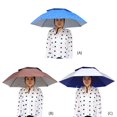 thumbnail image 2 of Portable Rain Umbrella Hat Foldable Outdoor Anti-UV Head Cap (Silver Gray), 2 of 9