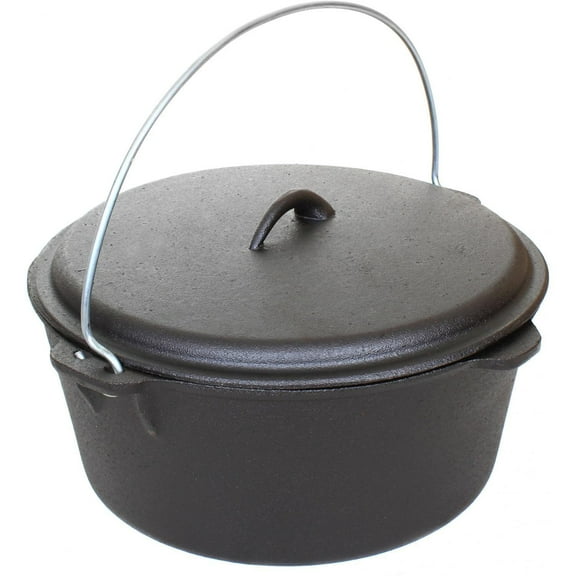 Cajun Classic 9-Quart Seasoned Cast Iron Dutch Oven
