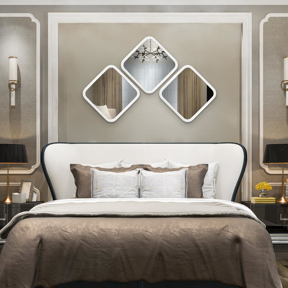 Howard Elliott Templeton Mirror In Matte White