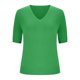 thumbnail image 3 of Camisas de Manga Larga Casual de las Mujeres Color Sólido Nuevo Cuello en V Tira Suelta Cepillada Camisa de Manga Corta, 3 of 6