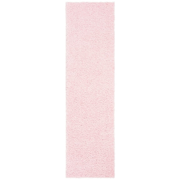 SAFAVIEH Primo Mason Solid Shag Runner Rug, Light Pink, 2'2" x 12'