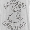 thumbnail image 2 of Women's One Hundred and One Dalmatians Always Hungry Racerback Tank Top White Heather Medium, 2 of 4