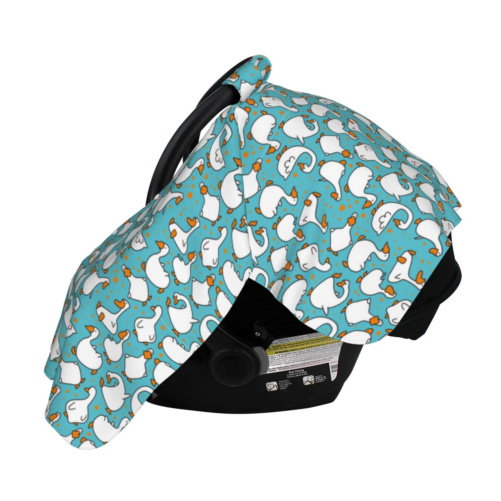 Naloa Cartoon Funny Goose Baby Car Seat Cover, Breathable Baby Carrier Cover, Multiuse Baby Carrier Cover & Nursing Breastfeeding Cover