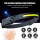 thumbnail image 5 of Faro COB Con Sensor para Ciclismo Al Aire Libre para Correr Nocturna Recargable Por USB Faro LED Brillante, 5 of 9